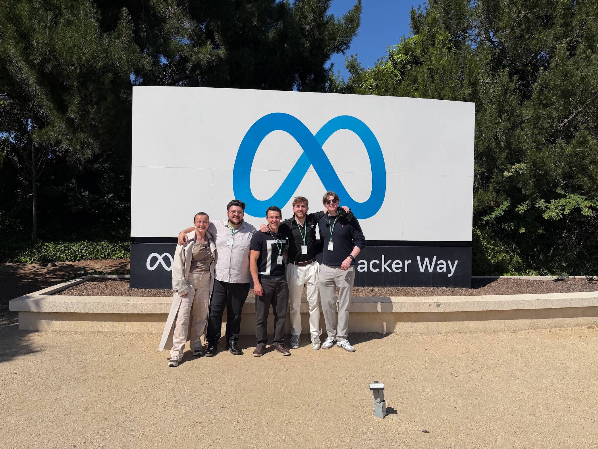 The Heath Media team at Meta, 1 Hacker Way