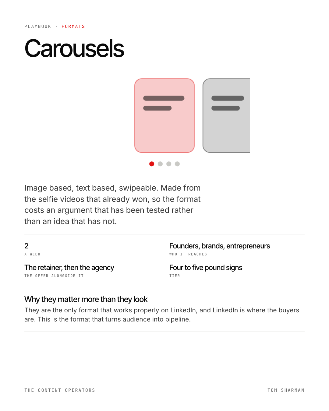 Carousels, the still