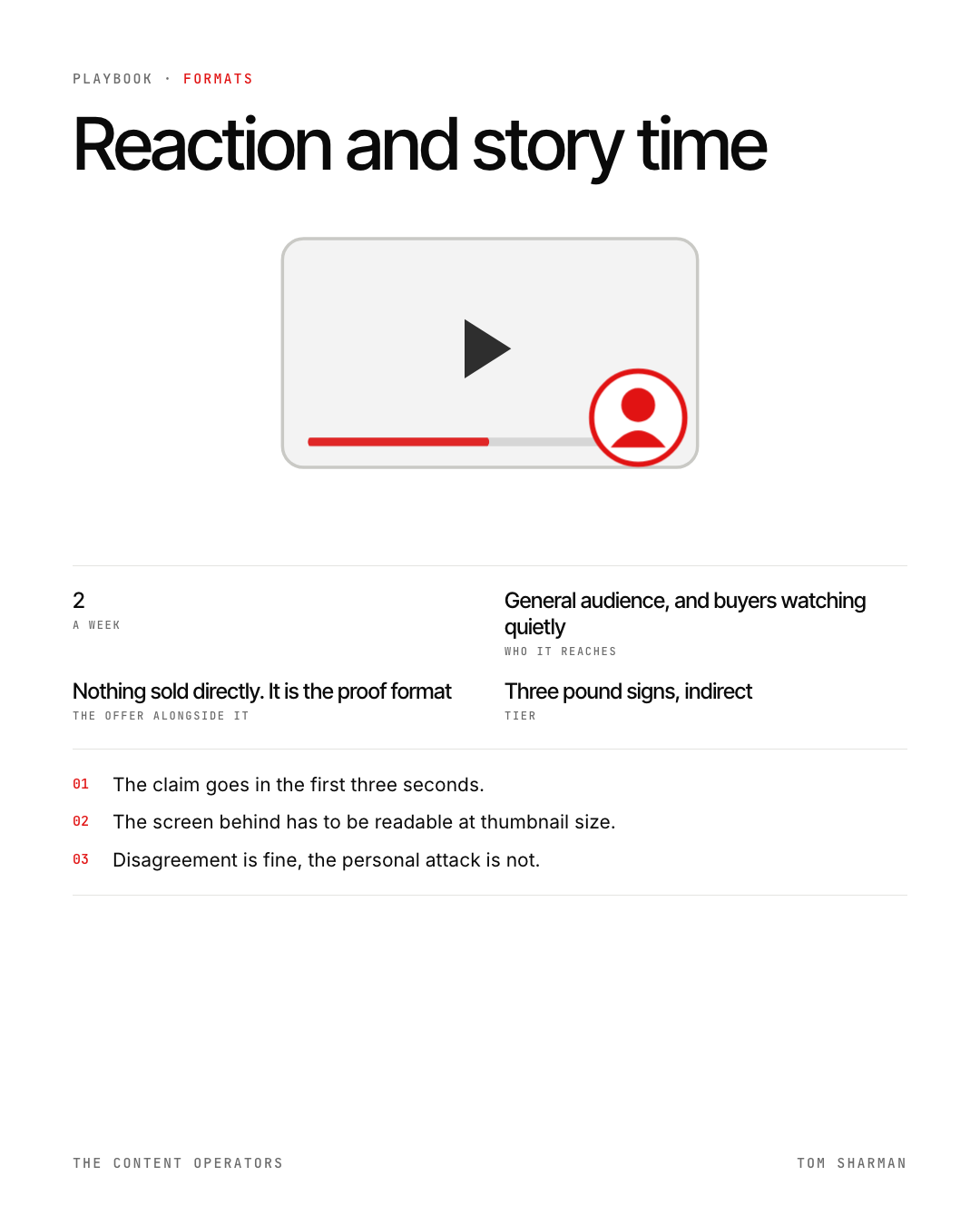 Reaction and story time, the still