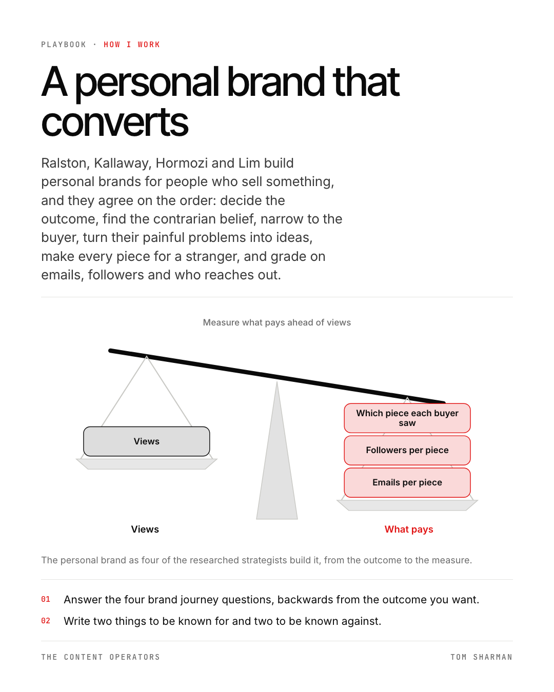 A personal brand that converts, the still