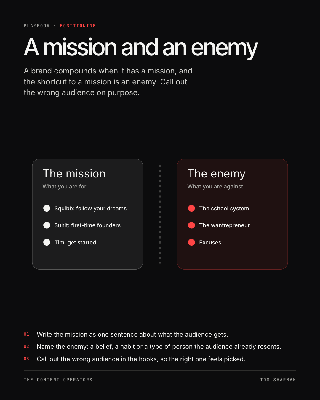 A mission and an enemy, the still